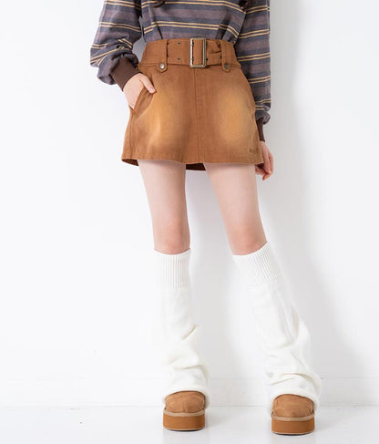 ベルト付き ミニスカート 911-7344