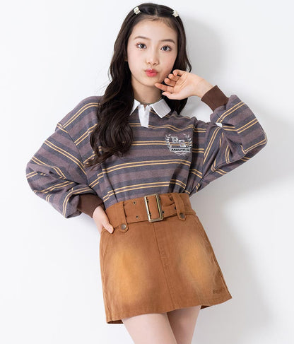 ベルト付き ミニスカート 911-7344