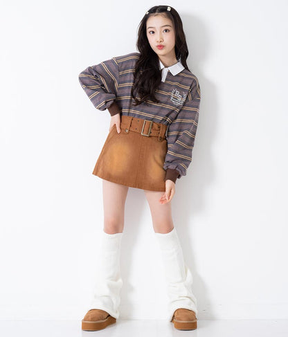 ベルト付き ミニスカート 911-7344