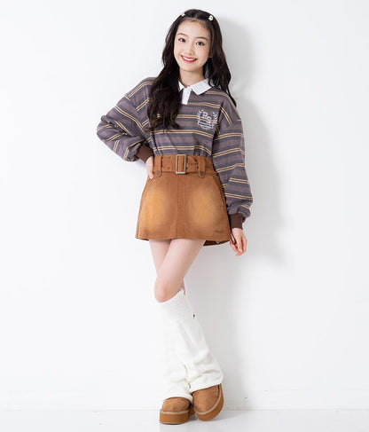 ベルト付き ミニスカート 911-7344