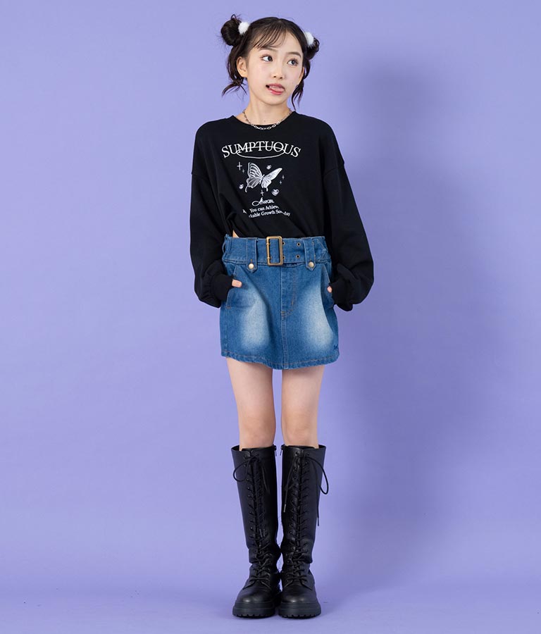 ベルト付き ミニスカート 911-7344