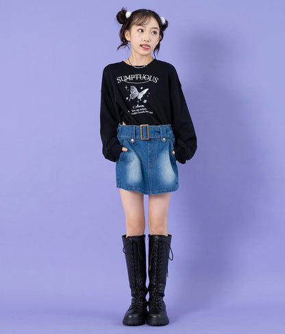 ベルト付き ミニスカート 911-7344