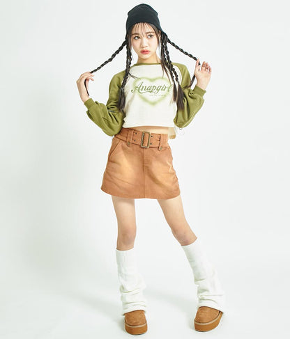 ベルト付き ミニスカート 911-7344