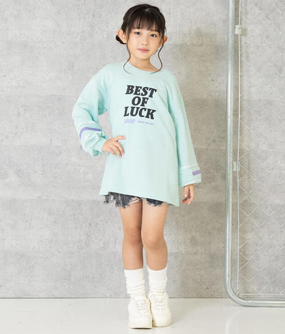 袖 ファスナー 裏毛 スウェット チュニック 423-3164