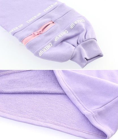 袖 ファスナー 裏毛 スウェット チュニック 423-3164