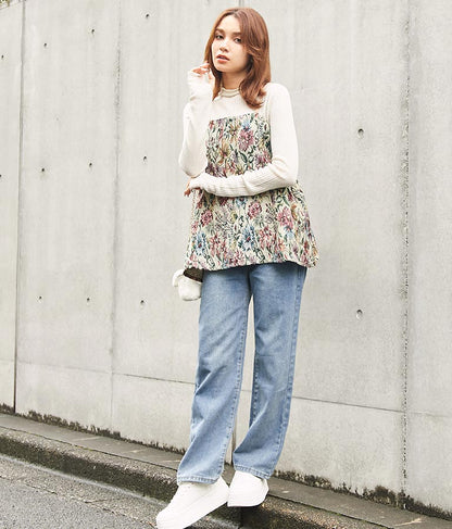 ゴブラン ジャガード ペプラム ビスチェ 523-6790