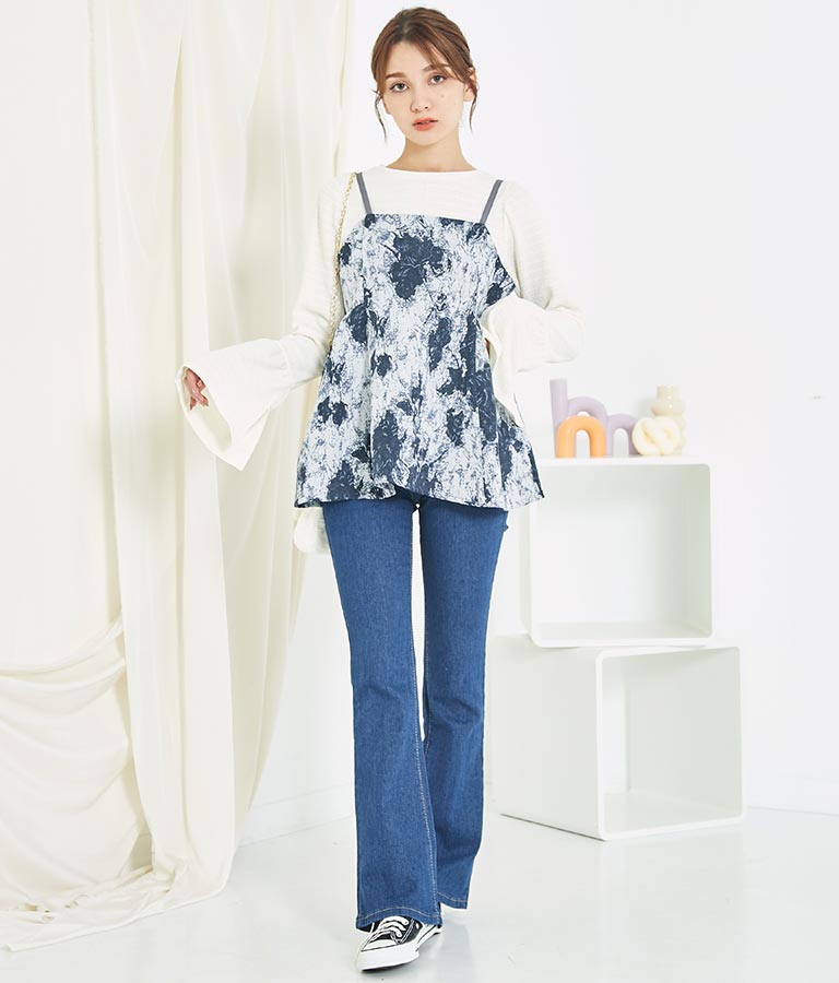 ゴブラン ジャガード ペプラム ビスチェ 523-6790