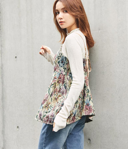 ゴブラン ジャガード ペプラム ビスチェ 523-6790