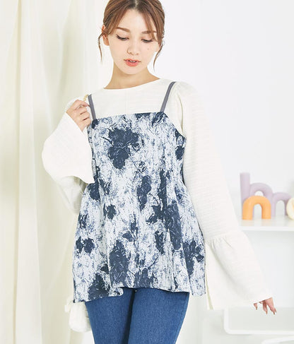 ゴブラン ジャガード ペプラム ビスチェ 523-6790