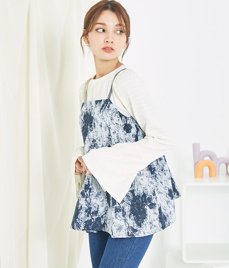 ゴブラン ジャガード ペプラム ビスチェ 523-6790