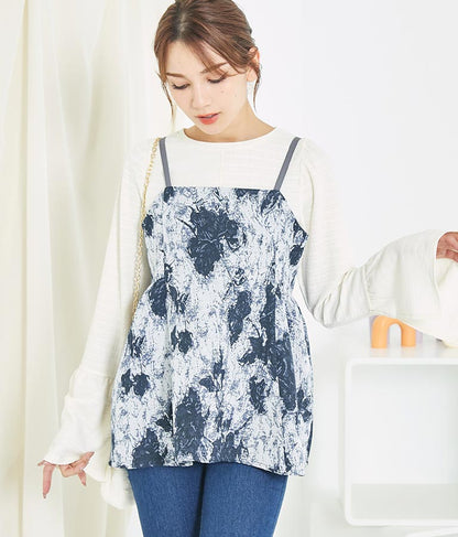 ゴブラン ジャガード ペプラム ビスチェ 523-6790