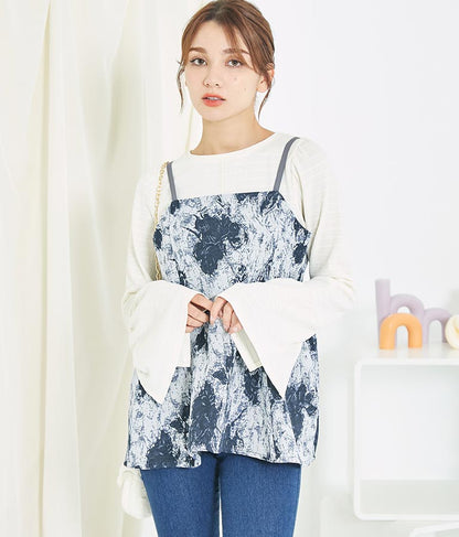 ゴブラン ジャガード ペプラム ビスチェ 523-6790