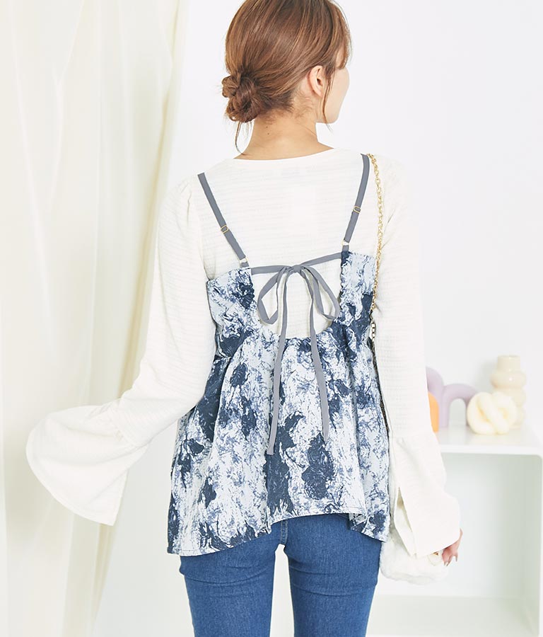 ゴブラン ジャガード ペプラム ビスチェ 523-6790