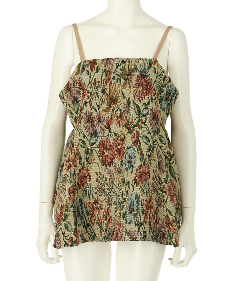 ゴブラン ジャガード ペプラム ビスチェ 523-6790