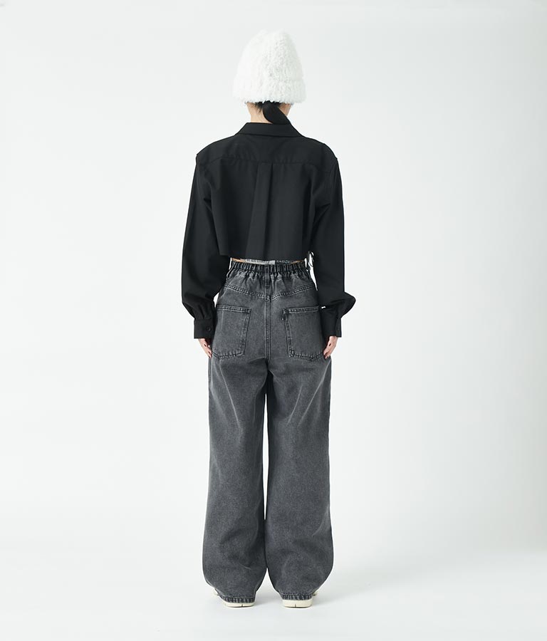 長袖クロップドシャツ 30-3080