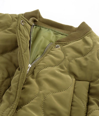 キルティング クロップド ジャケット ブルゾン