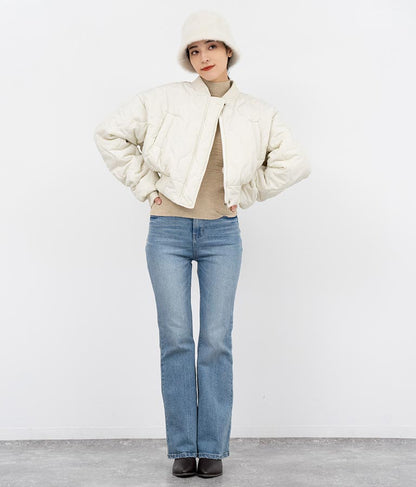 キルティング クロップド ジャケット ブルゾン 156-5533