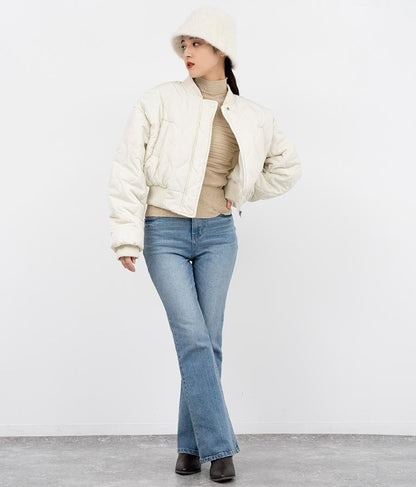 キルティング クロップド ジャケット ブルゾン 156-5533