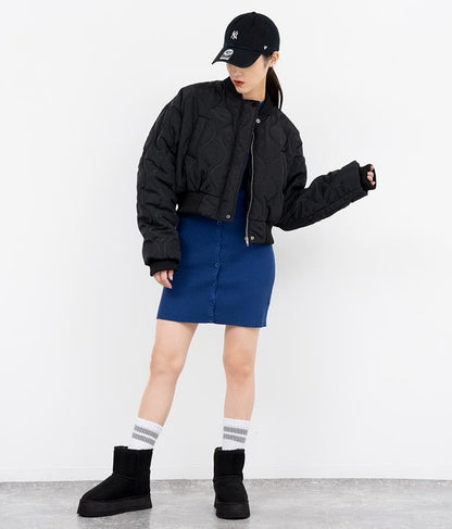 キルティング クロップド ジャケット ブルゾン 156-5533