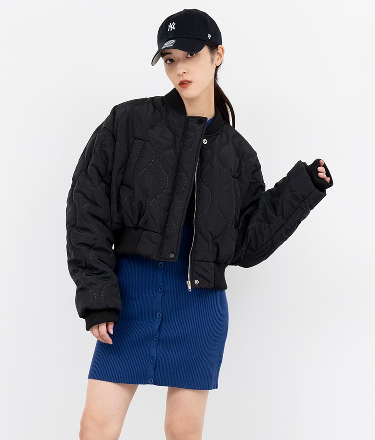 キルティング クロップド ジャケット ブルゾン 156-5533