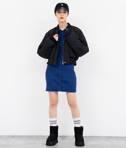 キルティング クロップド ジャケット ブルゾン 156-5533