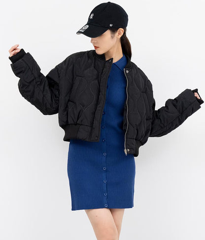 キルティング クロップド ジャケット ブルゾン 156-5533