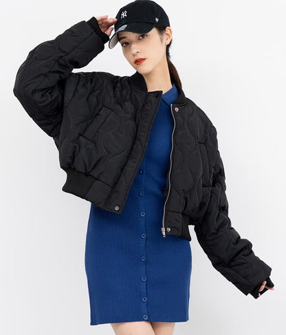 キルティング クロップド ジャケット ブルゾン 156-5533