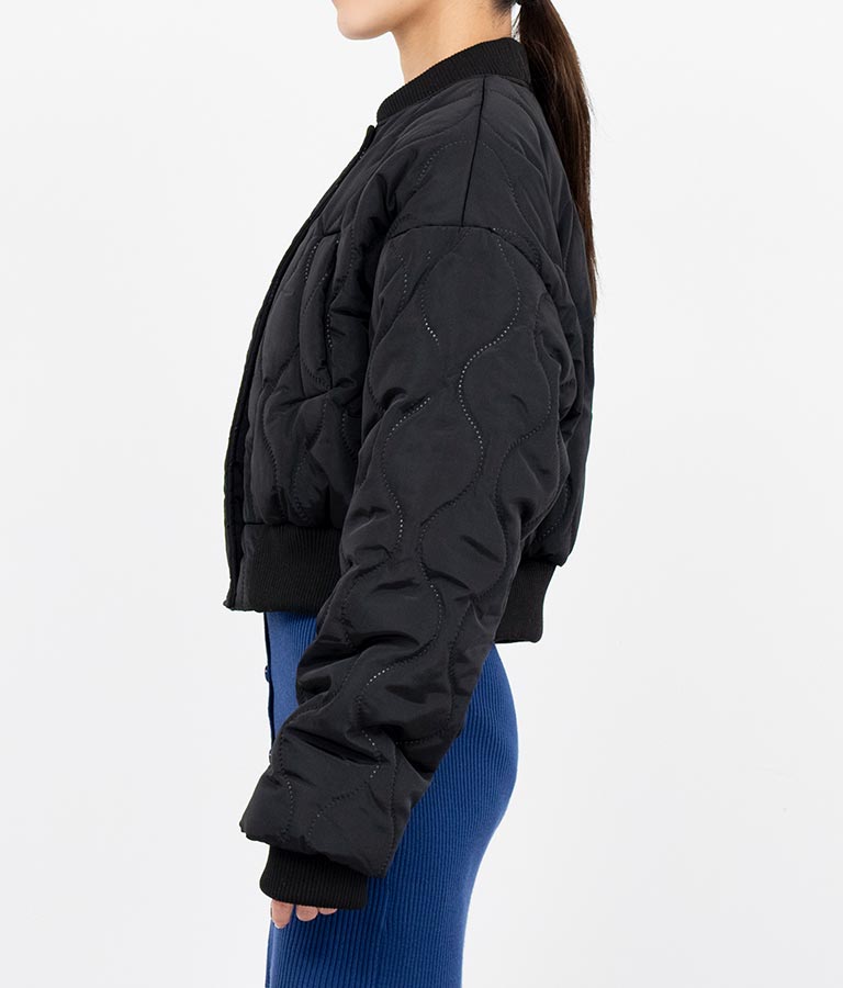 キルティング クロップド ジャケット ブルゾン 156-5533