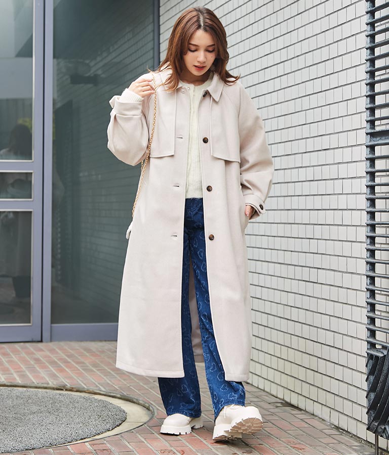 アレンジカラー シングル ロング コート 526-6707