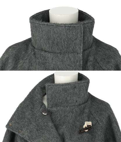 シャギー ロング ダッフル コート