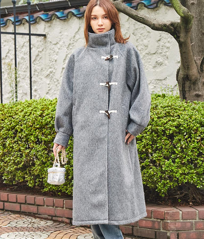 シャギー ロング ダッフル コート 526-6713