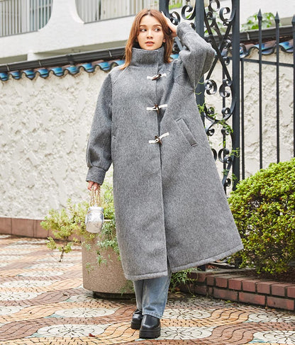 シャギー ロング ダッフル コート 526-6713