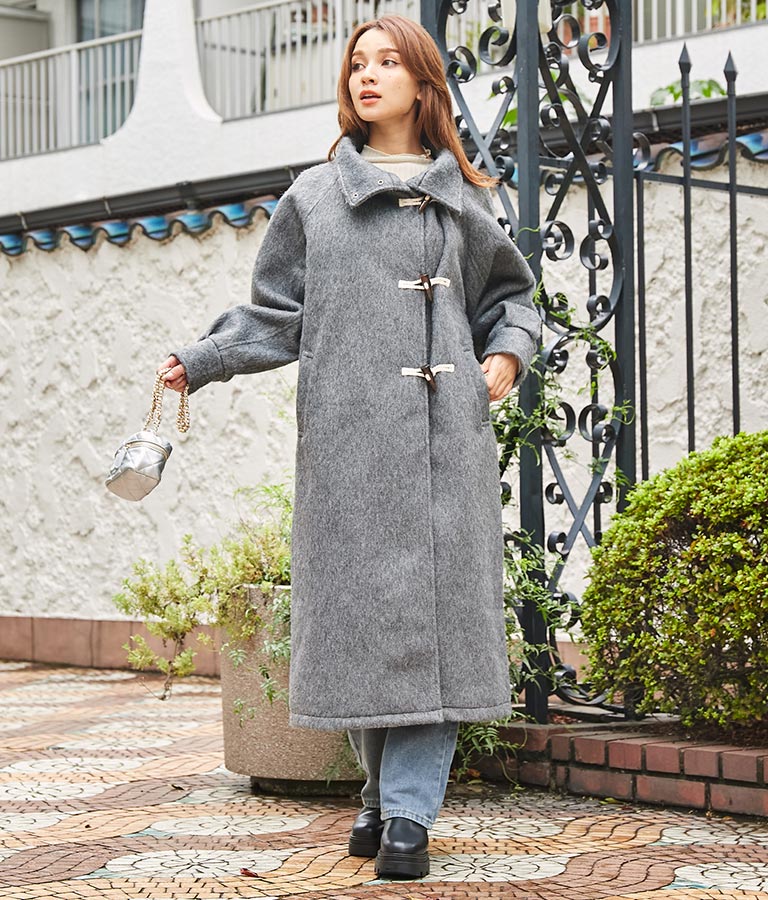 シャギー ロング ダッフル コート 526-6713