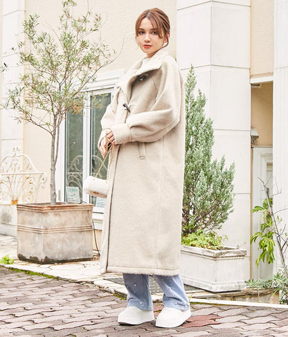 シャギー ロング ダッフル コート 526-6713