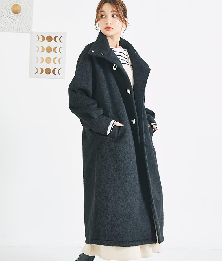 シャギー ロング ダッフル コート 526-6713