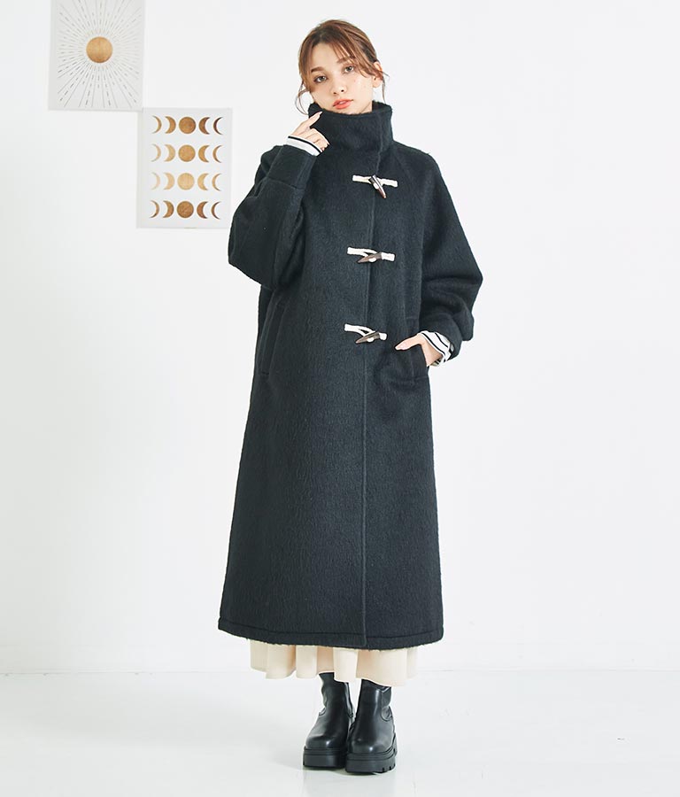 シャギー ロング ダッフル コート 526-6713