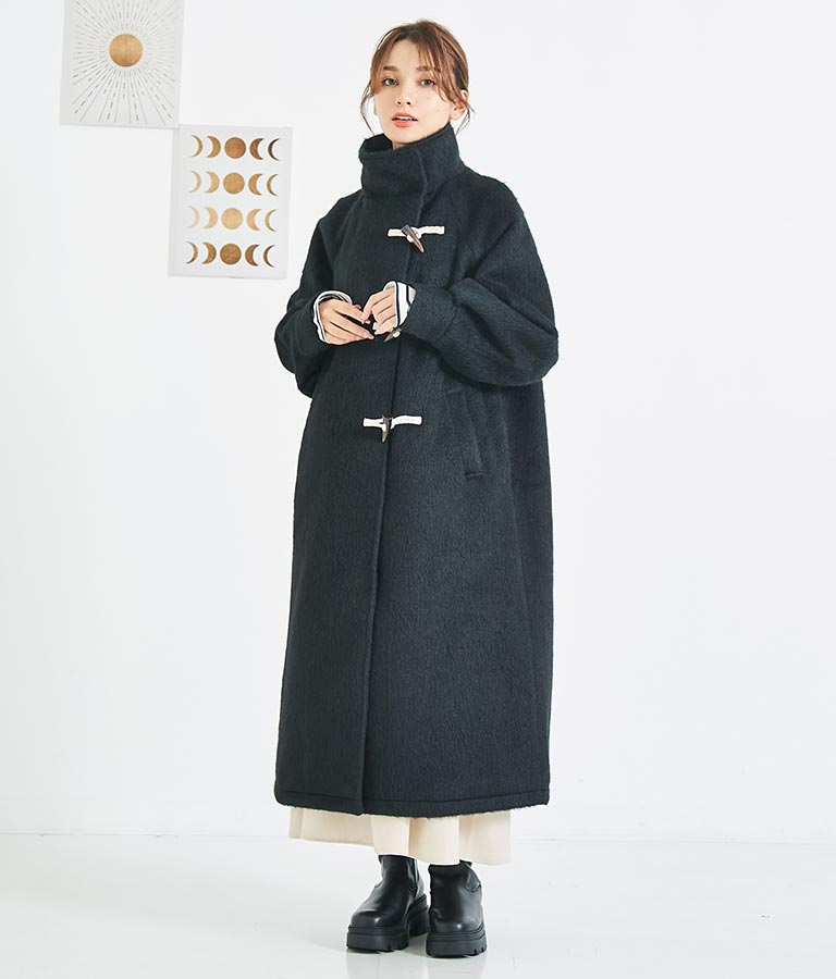 シャギー ロング ダッフル コート 526-6713