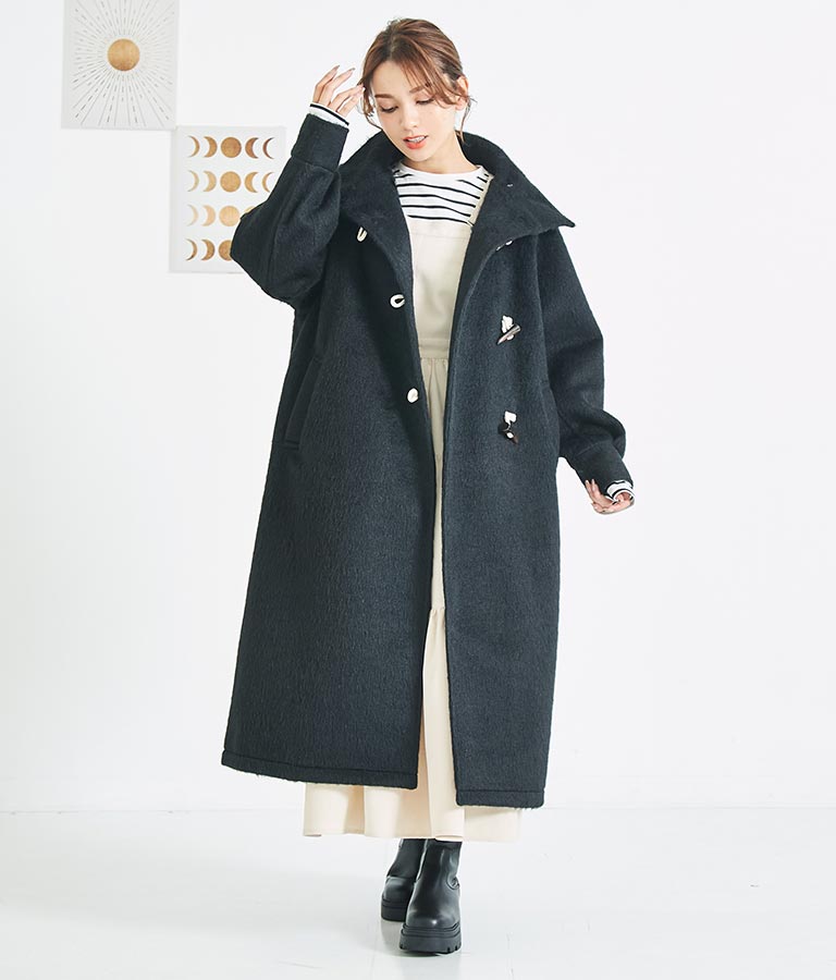 シャギー ロング ダッフル コート 526-6713