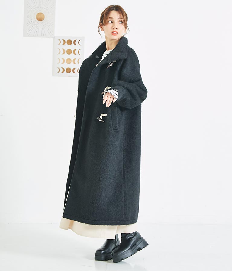シャギー ロング ダッフル コート 526-6713