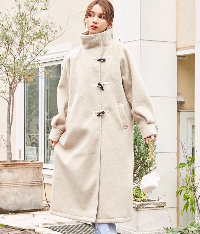 シャギー ロング ダッフル コート 526-6713