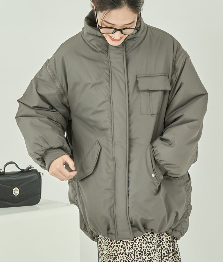 2WAY エコクラウド 中綿 オーバーサイズ モンスター コート 796-8980