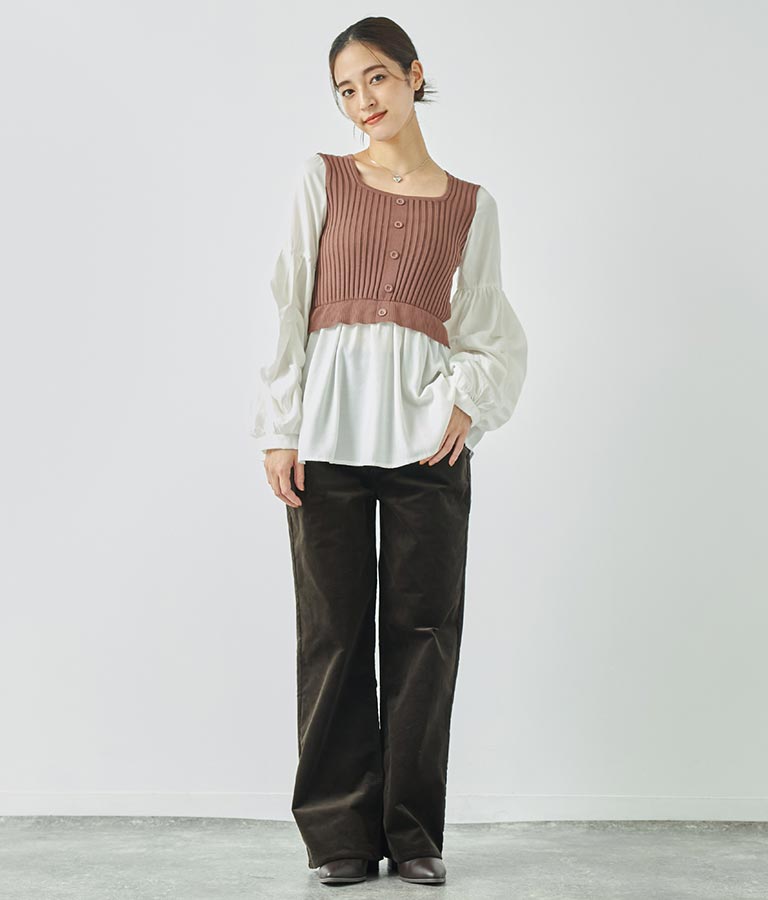 コーデュロイ ストレート パンツ 792-9095