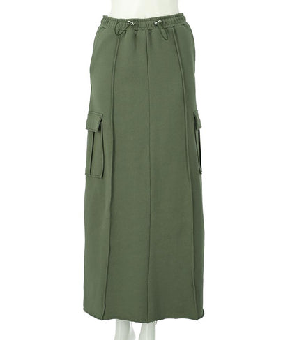 裏毛スウェットカーゴスカート 791-9002