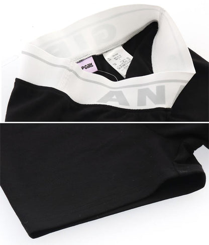 ジャガード ロゴ 一分丈 レギンス 912-7342