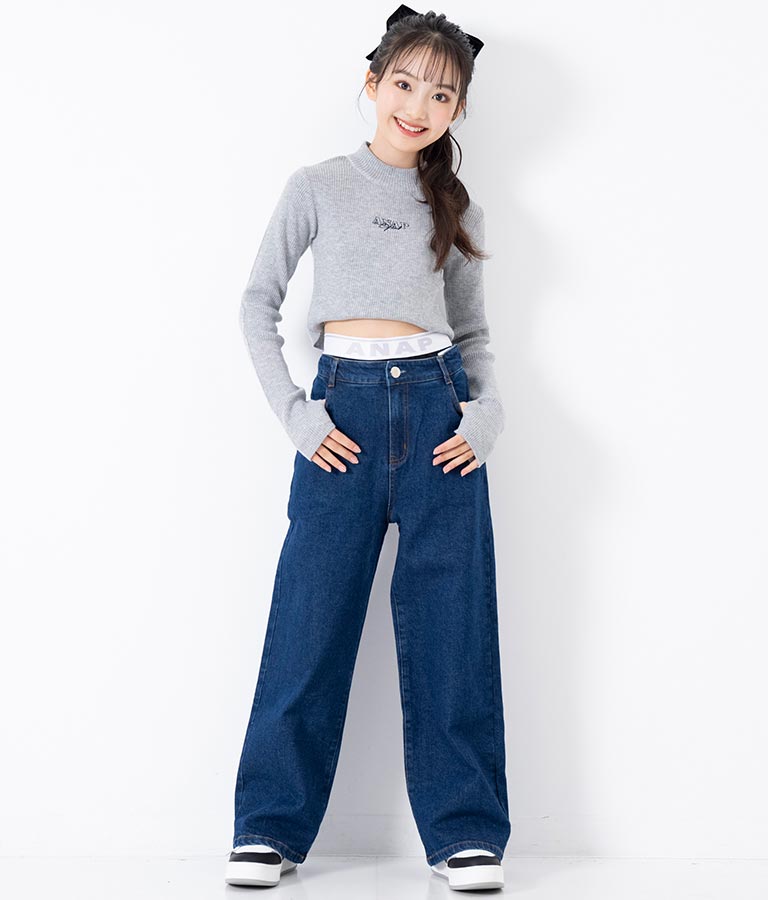 ジャガード ロゴ 一分丈 レギンス 912-7342