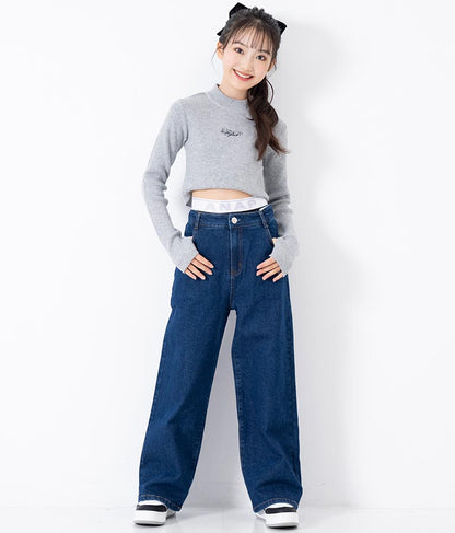 ジャガード ロゴ 一分丈 レギンス 912-7342