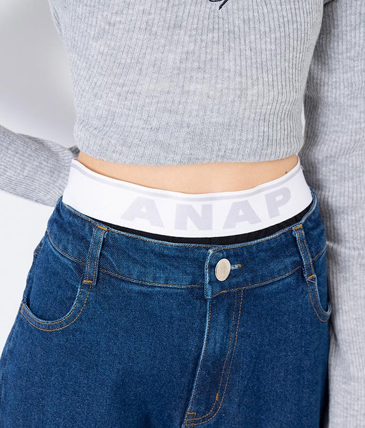 ジャガード ロゴ 一分丈 レギンス 912-7342