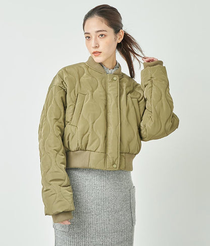 キルティング クロップド ジャケット ブルゾン 156-5533
