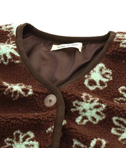 手書き風 フラワー ボア ジャケット 856-5744