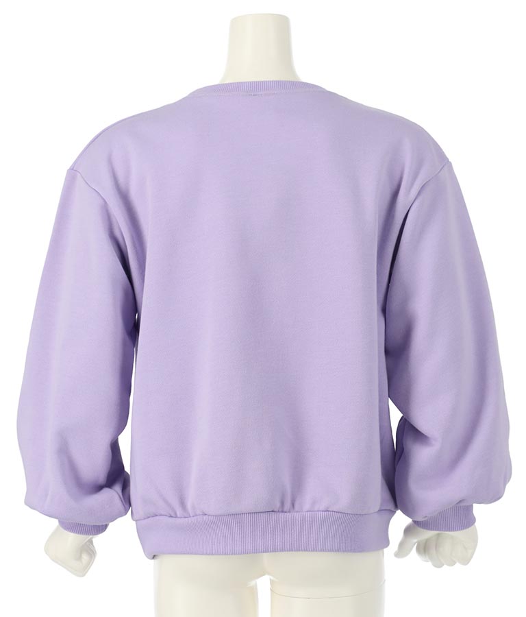 千鳥柄 ハート ワッペン 裏毛 スウェット トレーナー 423-3167